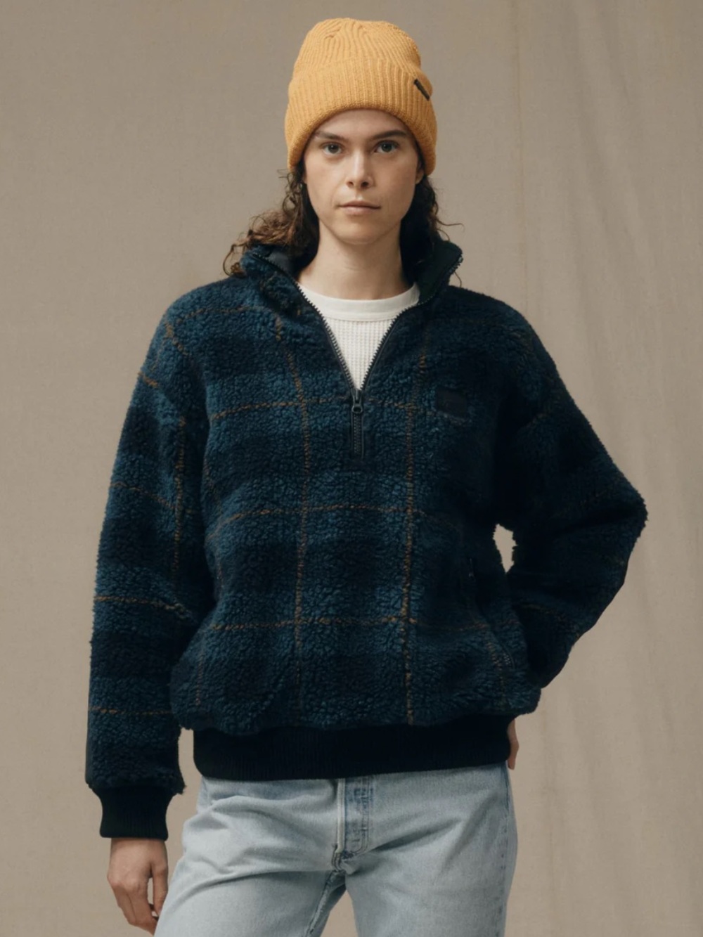 Women’s Pile Fleece Popover - 74% wool